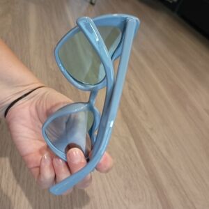 Heart-Shaped Blue Sunglasses NEW